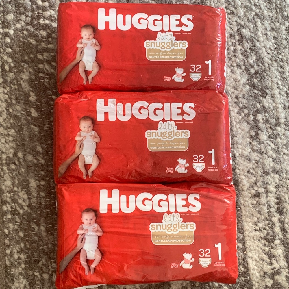 96ct Huggies Little Snugglers Diapers Size 1